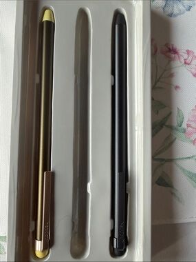 heyday Gold/ green and Black Active Stylus Pens - 2 Pack